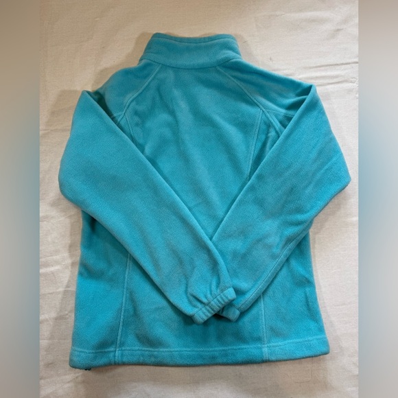Columbia Like-New Aqua Plush Women’s Fleece Zip Jacket - Picture 8 of 8